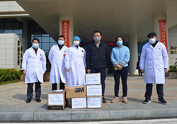 践行初心使命，共同抗击疫情----九江w66来利莱生物制品有限公司给柴桑区人民医院捐赠防护物资