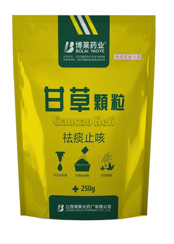 Licorice granules